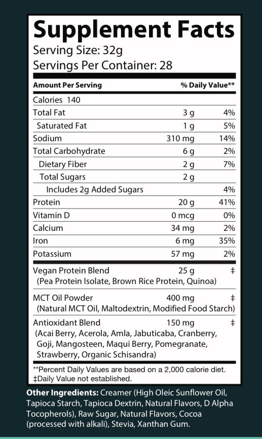 100% Plant Based Protein: Elite Chocolate