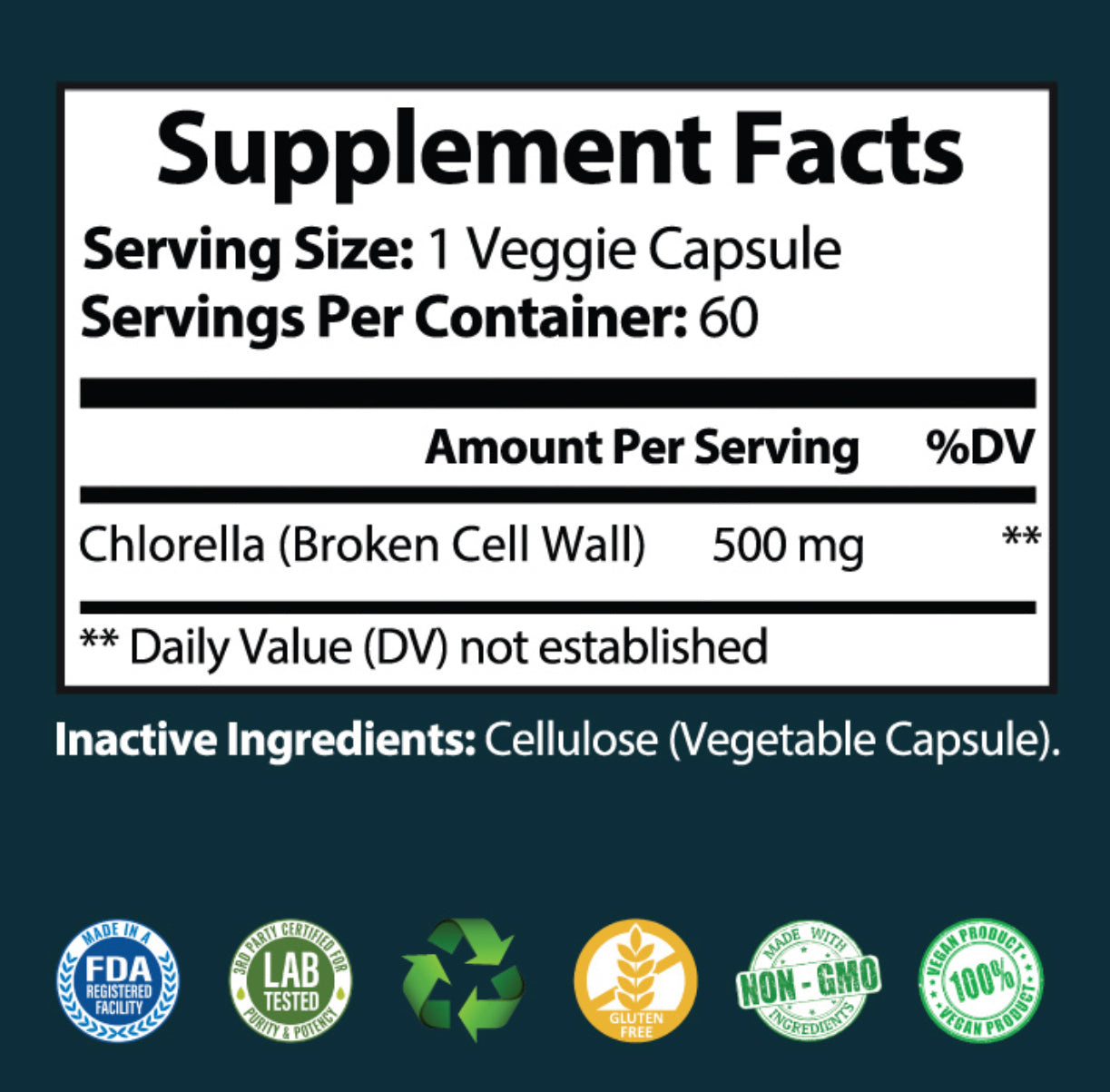 Pure Chlorella 500mg