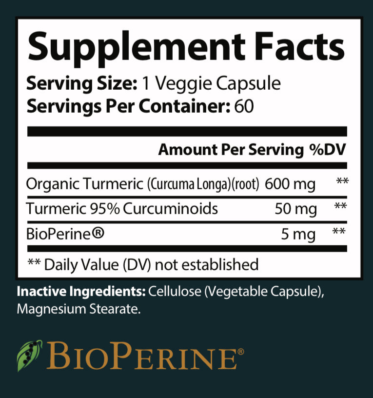 Organic Turmeric w/ BioPerine