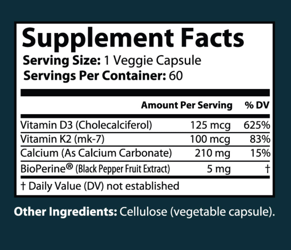 Vitamin K2+D3 w/ BioPerine