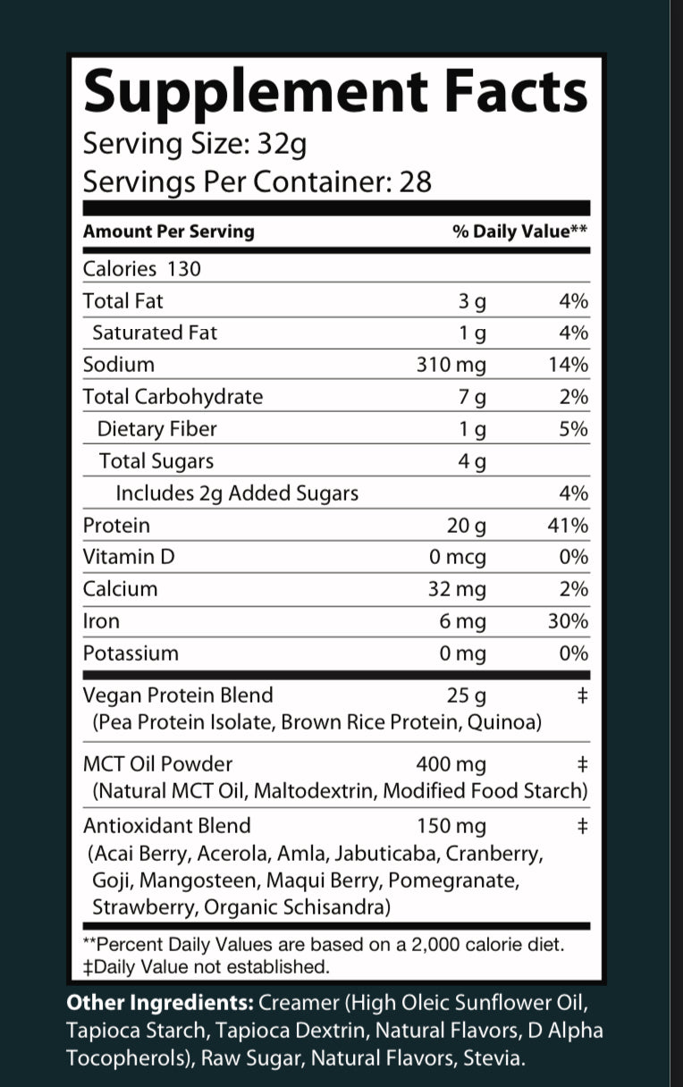 100% Plant Based Protein: Elite Vanilla